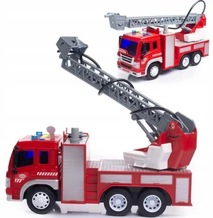 Straż Wóz Samochód Strażacki Z Pompą I Drabiną - Samochody i pojazdy dla dzieci - miniaturka - grafika 2