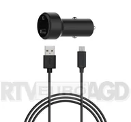 Ładowarki samochodowe - Xqisit Car Charger 2,4A USB-microUSB czarny 31527 - miniaturka - grafika 1