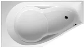 Wanny z hydromasażem - Riho Riho Yukon Wanna narożna asymetryczna z systemem hydromasażu JOY prawa 160x90 cm akrylowa biała BA34 - miniaturka - grafika 1
