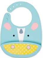 Śliniaki i fartuszki - Skip hop JEDNOROŻEC silikonowy śliniak z kieszonką ZOO SH 232204 - miniaturka - grafika 1