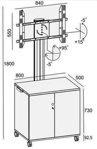 Sinor.de Sinor.de Stojak podłogowy SINOR TVS22B do TV 32 100 cali Czarny TVS22B TVS22B - Uchwyty do telewizora - miniaturka - grafika 7