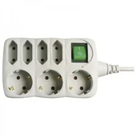 Przedłużacze i rozgałęźniki - Emos Przedłużacz z wyłącznikiem 3Z+4Z 1,5m SCHUKO - miniaturka - grafika 1