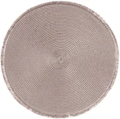 Obrusy i serwetki - Uniglob Uniglob Podkładka pod talerz Caribi beżowa śr. 38 - miniaturka - grafika 1