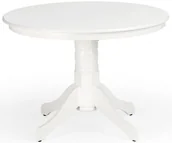 Stoły - Halmar Stół drewniany GLOSTER biały z okrągłym blatem - miniaturka - grafika 1