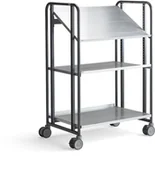 Wózki magazynowe - AJ Produkty Wózek półkowy ANGLE, 3 półki, 877x638x1300 mm - miniaturka - grafika 1