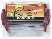 Klucze i nasadki - Bondhus 13348 sześciokątne uchwyty w kształcie litery T, rozmiary 2-6 mm, zestaw 6-częściowy - miniaturka - grafika 1