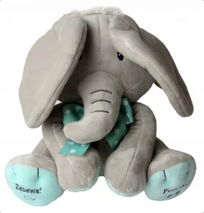 Madej Maskotka interaktywna Słonik A Kuku beżowo-miętowy 24 cm - Zabawki interaktywne dla dzieci - miniaturka - grafika 8