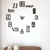 Zegary - Umbra Zegar ścienny Numbra czarny mat - miniaturka - grafika 1