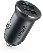 Ładowarki samochodowe - Anker zapalniczka samochodowa USB ładowarka metal mini ładowarka samochodowa, czarny - miniaturka - grafika 1