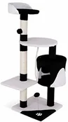 Drapaki dla kotów - dibea Kot drzewo na zadrapania, odporny na zadrapania drzewo zapewnia koty 112 cm wysokości, czarno-biały - miniaturka - grafika 1