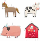 Urodziny dziecka - AMSCAN Świeczki pikery Zwierzęta hodowlane - Mały farmer - 4 szt. 170601 - miniaturka - grafika 1