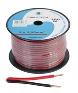 Kable - CABLETECH KAB0393 Kabel głośnikowy CCA 2.5mm czarno-czerwony (rolka 100m) LEC-KAB0393 - miniaturka - grafika 1