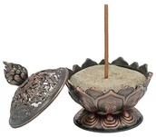 Kadzidła i dodatki - Fraida.pl Kadzielnica kwiat lotosu (kolor miedziany) 15696 - miniaturka - grafika 1