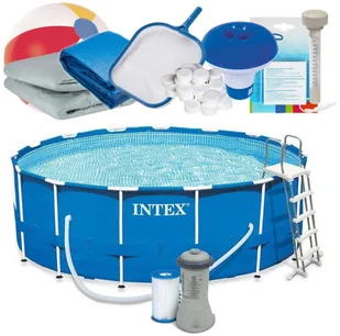 Intex Basen ogrodowy stelażowy Metal Frame 457 x 122 cm 6w1 28242 - Baseny ogrodowe - miniaturka - grafika 2