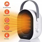 Ogrzewanie przenośne - Przenośny termowentylator 600/1200 W Grzejnik - miniaturka - grafika 1