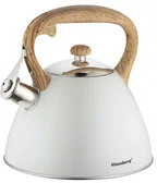 Klausberg Czajnik z gwizdkiem biały, 3 l - Czajniki na gaz - miniaturka - grafika 3