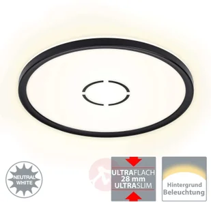 Briloner Lampa sufitowa LED Free, 29cm, czarna - Lampy sufitowe - miniaturka - grafika 5