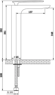 KOHLMAN Experience Gold bateria umywalkowa wysoka złoty połysk QB170EGD - Baterie umywalkowe - miniaturka - grafika 2