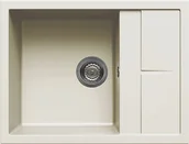 Zlewozmywaki - Elleci UNICO 125 bianco antico G62 GRANITEK (LGU12562) - miniaturka - grafika 1