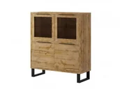 Komody - Helvetia Nowoczesna komoda HALLE 42 Dąb Wotan HALLE_24N0HK42_4D - miniaturka - grafika 1