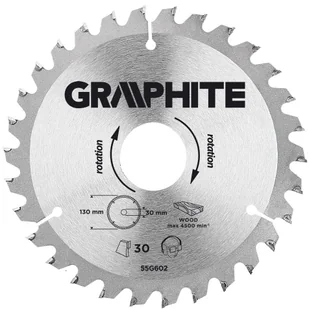 Graphite Tarcza do cięcia 55H602 130 x 30 mm do pilarki widiowa - Tarcze do pił - miniaturka - grafika 4