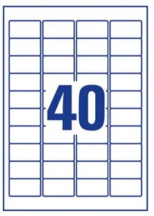 Avery zweckform Zweckform etykiety 45.7mm x 25.4mm, A4, białe, 40 etykiety, trzykrotnie silniejszy klej, pakowany po 20 szt., L6140-20, do L6140-20 - Etykiety do drukarek - miniaturka - grafika 4