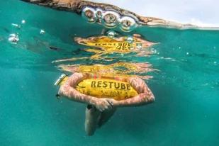 Restube Bojka Restube Classic (sea blue) - Pływanie - miniaturka - grafika 4