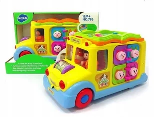 Autobus szkolny Interaktywny Książka edukacyjna - Samochody i pojazdy dla dzieci - miniaturka - grafika 2