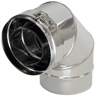 Kolano koncentryczne 90° fi 100/150 piecyk gazowy - Kominki wentylacyjne - miniaturka - grafika 2