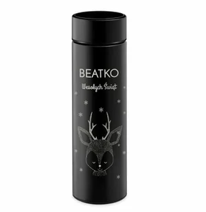 Murrano Kubek termiczny Termos z wyświetlaczem LED z grawerem dla niej na KUB-E-BK-022 - Kubki termiczne - miniaturka - grafika 5