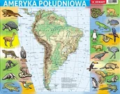 Puzzle - Demart Puzzle 72 elementy ramkowe, Ameryka Południowa mapa fizyczna - miniaturka - grafika 1