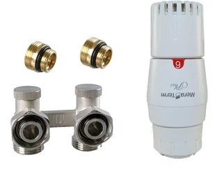 Vario Term Zestaw zaworów Premium Plus, Typ zaworu: Kątowy, Mocowanie głowicy: Standard RA-N, Nyple redukcyjne: Z nyplami redukcyjnymi 3/4'' / 1/2 '' PRNYGS07206C/FK - Akcesoria grzewcze Vario Term Zestaw zaworów Premium Plus, Typ zaworu: Kątowy, Mocowanie głowicy: Standard RA-N, Nyple redukcyjne: Z nyplami redukcyjnymi 3/4'' / 1/2 '' PRNYGS07206C/FK - Akcesoria grzewcze - miniaturka - grafika 1