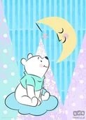 Wyposażenie pokoiku dziecięcego - Obraz Komar Winnie Pooh Moon WB087 WB087 - miniaturka - grafika 1