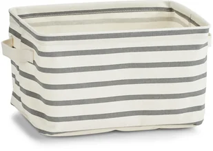 Zeller Koszyk do przechowywania STRIPES "M" kolor szary B07DVX65J5 - Pudła i pojemniki do przechowywania - miniaturka - grafika 2