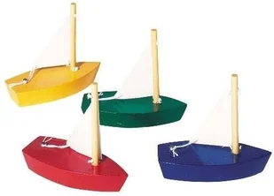 Goki zabawka kąpielowa Drewniana Łódeczka - Zabawki do kąpieli - miniaturka - grafika 3