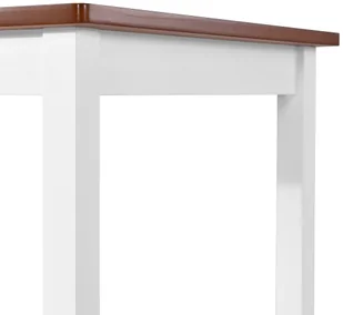 vidaXL Stolik barowy z drewna, 108 x 60 x 91 cm - Ławy i stoliki kawowe - miniaturka - grafika 3