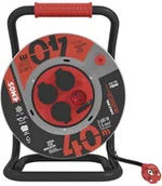 Listwy zasilające - EMOS przedłużacz guma/neopren bęben metalowy 4 gniazda 40 m 2,5 mm2 1908544000 - miniaturka - grafika 1