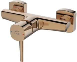 Laveo Laveo Bateria natryskowa ścienna Polla BAP 840D różowe złoto - Baterie podtynkowe - miniaturka - grafika 2