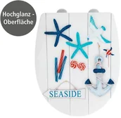 Deski sedesowe - WENKO Deska sedesowa SEASIDE lakierowana Thermoplast 23539100 - miniaturka - grafika 1