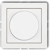 Wyłączniki światła i elektryczne - Karlik Ściemniacz przyciskowo - obrotowy do LED DECO Biały 25DRO-2 - miniaturka - grafika 1