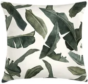 Poduszki dekoracyjne - Poduszka w liście bananowca ciemnozielona 45 x 45 cm - miniaturka - grafika 1
