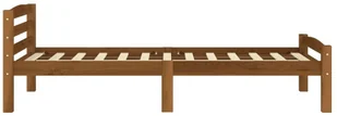vidaXL Lumarko Rama łóżka, miodowy brąz, lite drewno sosnowe, 90 x 200 cm! 322075 - Łóżka - miniaturka - grafika 4