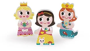 Janod Magnetyczne klocki 3D Księżniczki J08032 - Klocki - miniaturka - grafika 3