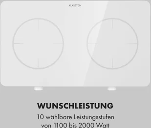 Płyta elektryczna Klarstein CP8-FutureChef-WH - Płyty elektryczne - miniaturka - grafika 6