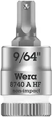 Klucze i nasadki - Wera 05003384001 8740 A HF bitnuss grzechotek Zyklop z napędem 1/4" z funkcją uchwytu, 9/64" 05003384001 - miniaturka - grafika 1