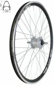 Koła rowerowe - Koło przednie 26" obręcz stożkowa XMX czarna piasta Shimano z prądnicą 100036 - miniaturka - grafika 1