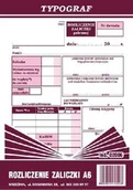 Druki akcydensowe - Typograf Druk Rozliczenie zaliczki A6 02006 - miniaturka - grafika 1