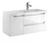 Szafki łazienkowe - Furni Szafka z Umywalką ETHOS 90 cm D P ETH UM 90 D P - miniaturka - grafika 1