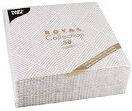 Pozostałe akcesoria barmańskie - Papstar , 50 serwetek "Royal Collection" 1/4 składane 40 cm x 40 cm szara "Elegance", # 86499 86499 - miniaturka - grafika 1