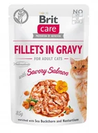 Mokra karma dla kotów - Brit Care Cat Pouch Savory Salmon 85g 104-100530 - miniaturka - grafika 1